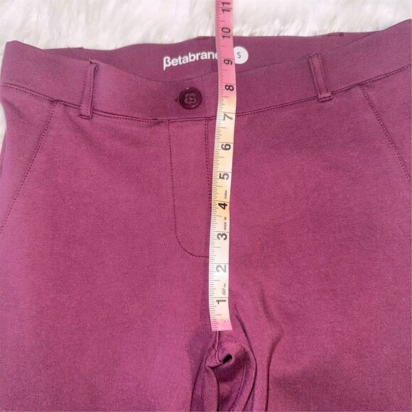 Betabrand Women's Bootcut Dress Pants Yoga Burgundy Size S Pull-On Casual - Picture 7 of 9